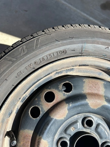   NH100C 155／65／15 タイヤ ホイール付き4本セット