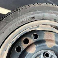   NH100C 155／65／15 タイヤ ホイール付き4本セットの画像