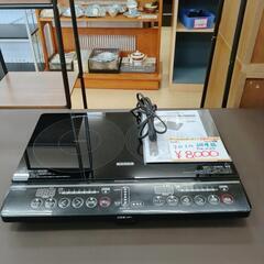 YAMAZEN 2口IHコンロ YEM-W1456 2022年製 動作確認済み【こちらは店舗です。浜村鹿野温泉ICから3分 買取本舗 宮本リサイクル 営業時間9～19時 定休日水曜のみ←連絡できませんm(_ _)m】の画像