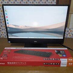 🍆一体型PC🌟大画面🌟DELL🌟Inspiron3280🌟黒🌟Corei3第8🌟Win11🌟Office2021🌟すぐに使えるSETの画像