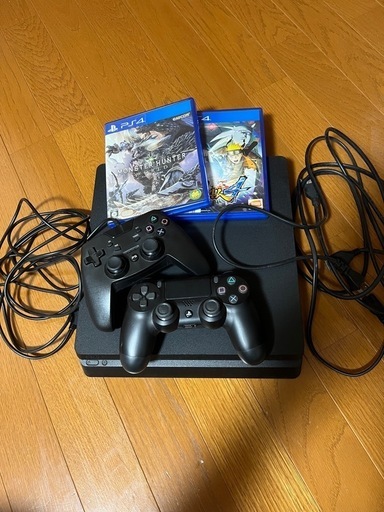 ps4 本体 コントローラー2個 カセット付き