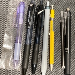 デザインナイフ、ボールペン、シャーペンの画像