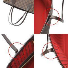ルイヴィトン N51109 ハンドバッグ ブラウン  LOUIS VUITTON ネヴァーフルPM ダミエの画像