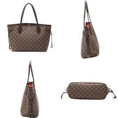 ルイヴィトン N51109 ハンドバッグ ブラウン  LOUIS VUITTON ネヴァーフルPM ダミエの画像