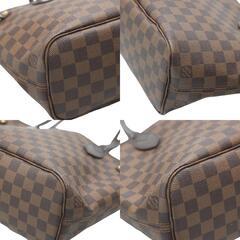 ルイヴィトン N51109 ハンドバッグ ブラウン  LOUIS VUITTON ネヴァーフルPM ダミエの画像