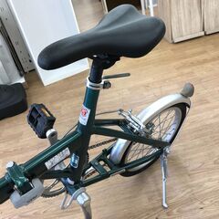 ★リユースのサカイ春日部店★KJ11545  折りたたみ自転車 16インチ グリーン クリーニング済みの画像