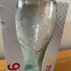 ❤️Coca-Cola コカコーラ グラス 1916クリア グリーン レトロの画像