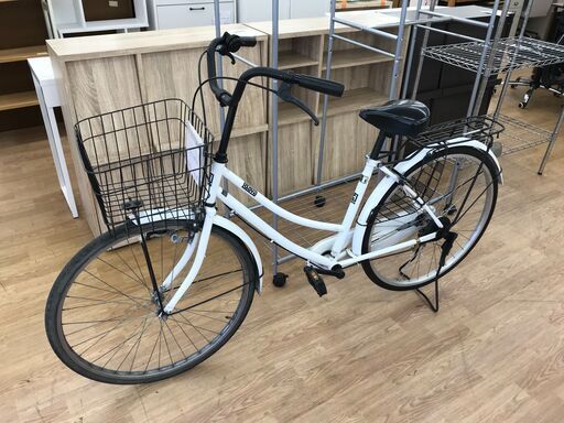 ★リユースのサカイ春日部店★KJ11547  軽快車 26インチ ホワイト クリーニング済み