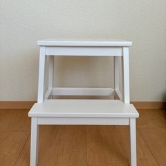 【美品✨🪑】IKEA ステップスツール　White　の画像