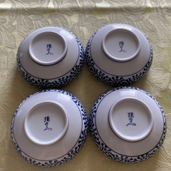 4個セット有田焼彌乃為みのせ 小鉢  皿 鉢 器 唐草紋様の画像