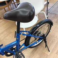 ★リユースのサカイ春日部店★KJ11548  折りたたみ自転車 20インチ ブルー クリーニング済みの画像