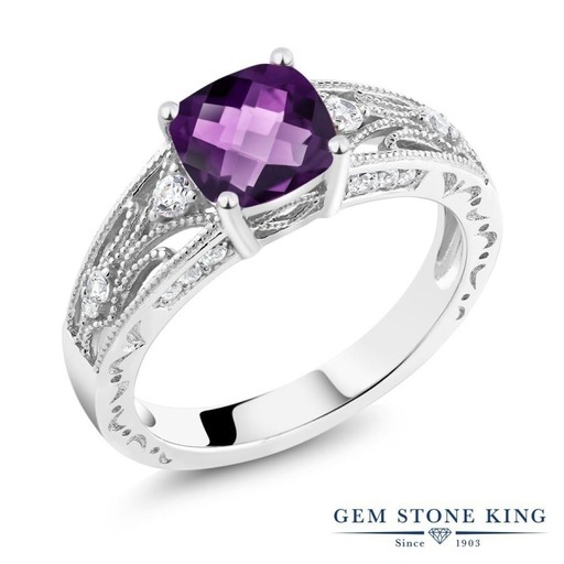 【GEM STONE KING】アメジスト リング レディース 指輪 14号