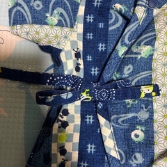 50-60センチ　ベビー甚平　カエル柄　男の子の画像