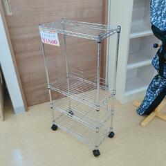 メタルラック コンパクトサイズ キャスター付 【こちらは店舗です。浜村鹿野温泉ICから3分 買取本舗 宮本リサイクル 営業時間9～19時 定休日水曜のみ←連絡できませんm(_ _)m】の画像
