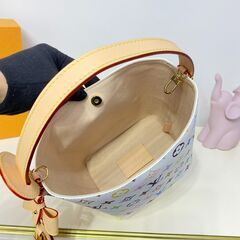 LOUIS VUITTON/ルイ・ヴィトン モノグラム マルチカラー オールイン BB レザー2WAYハンドバッグ ショルダーバッグ ホワイト M13089の画像