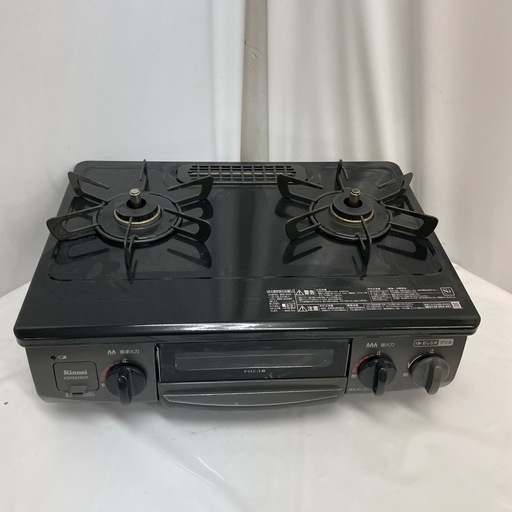 リンナイ都市ガス　2020年製ガスコンロ　KSR562BKR