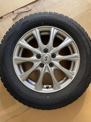 【中古】ダンロップの「WINTER MAXX」スタッドレスタイヤが装着されたアルミホイールの4本セットです。