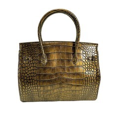 クロコダイル YB-2103 ハンドバッグ メタリック  CROCODILE メタリックの画像