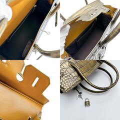 クロコダイル YB-2103 ハンドバッグ メタリック  CROCODILE メタリックの画像