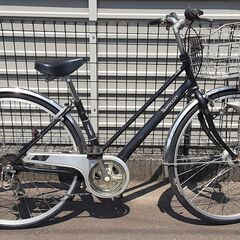 マルキン シティーサイクル 27インチ 6段変速 前後タイヤチューブ新品交換済み の画像