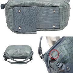 カイマン JNK-3163 ハンドバッグ ライトスカイブルー  CAIMAN ソフト カイマンの画像