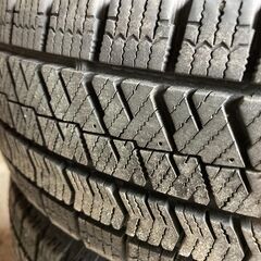 ブリヂストン　VRX2　8部山　155/65R14　ホイール付きの画像