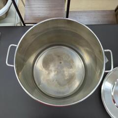 寸胴鍋​ ステンレス 大量調理 ヨゴレあとあります【こちらは店舗です。浜村鹿野温泉ICから3分 買取本舗 宮本リサイクル 営業時間9～19時 定休日水曜のみ←連絡できませんm(_ _)m】の画像