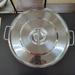 寸胴鍋​ ステンレス 大量調理 ヨゴレあとあります【こちらは店舗です。浜村鹿野温泉ICから3分 買取本舗 宮本リサイクル 営業時間9～19時 定休日水曜のみ←連絡できませんm(_ _)m】の画像