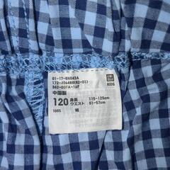 ハーフパンツ（チェック）120センチの画像
