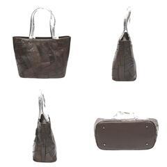 クロコダイル LB-7001 トートバッグ ニコチン  CROCODILE 天ファスナー パッチワークの画像