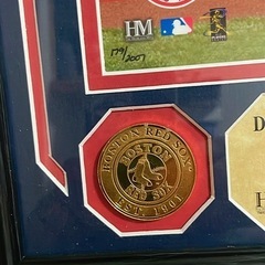 松坂大輔 MLB ボストンレッドソックス シリアルナンバー入りの画像