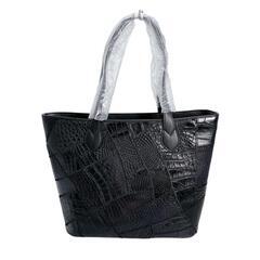 クロコダイル LB-7001BLACKM トートバッグ ブラック  CROCODILE 軽量 パッチワークの画像