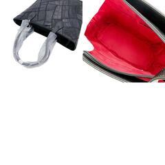 クロコダイル LB-7001BLACKM トートバッグ ブラック  CROCODILE 軽量 パッチワークの画像