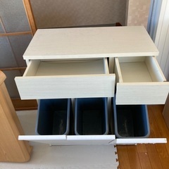 3連ゴミ箱　無料！の画像