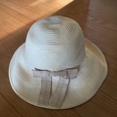 [美品]milsa夏帽子(明るいベージュ系)の画像