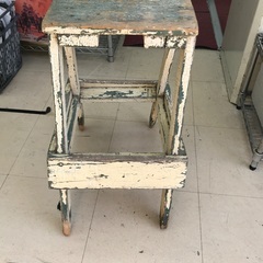 ☆ドリーム2号館☆ ヴィンテージ　木製脚立の画像