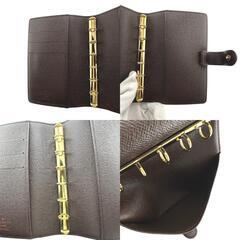 ルイヴィトン R20700 手帳カバー ブラウン  LOUIS VUITTON アジェンダPM ダミエの画像