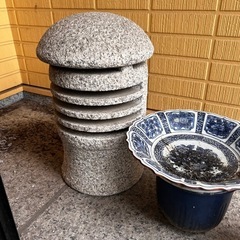 庭石　灯篭の画像