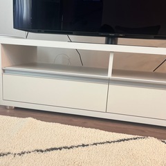 🌈【美品】シンプルモダンテレビ台　幅120cm 白🌈の画像