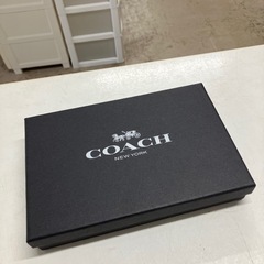 O2509-027 COACH コーチ メンズ 折り財布 ウォレット＆キーリング ギフトセット ブラック 3in1 ※バラ売り不可 中古美品の画像