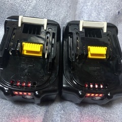 マキタ18vバッテリーBL1830B、中古美品バッテリー、２個の画像