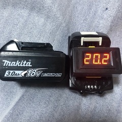 マキタ18vバッテリーBL1830B、中古美品バッテリー、２個の画像