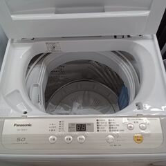 リユースのサカイ栃木店★ジモティ割あり★ Panasonic 洗濯機 NA-F500B12 5kg 19年製 動作確認／クリーニング済み TC10502の画像