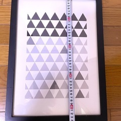 アートパネル（幾何学モノクロ）の画像