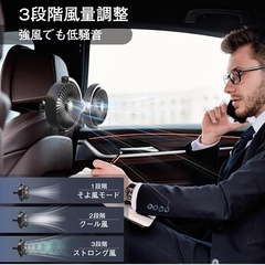 新品未使用　車 扇風機 車用ファン アクセサリー　後部座席USB充電 Phyi  Flbey 車用扇風機　小型扇風機の画像