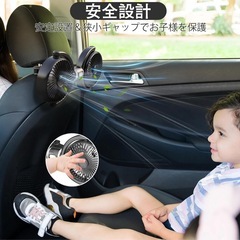 新品未使用　車 扇風機 車用ファン アクセサリー　後部座席USB充電 Phyi  Flbey 車用扇風機　小型扇風機の画像