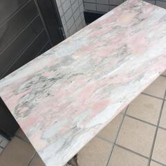 大理石　ノルウェージャンローズ　ローテーブルの画像