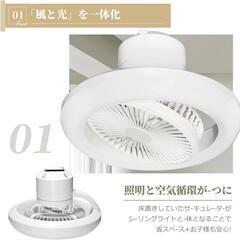 シーリングファンライト スマートスピーカー対応 遠隔操作 LED 8〜12畳の画像