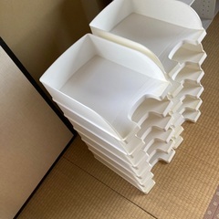 書類ケース　ホワイト12個　無料！の画像