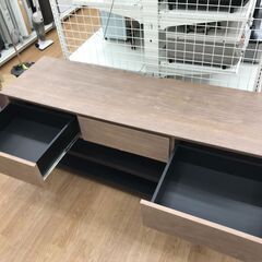 ★リユースのサカイ春日部店★KJ11560  テレビ台 ブラウン H37×W150×D43 クリーニング済みの画像